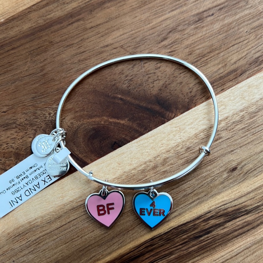 Alex and Ani expandable bracelet. One size fits all. Shiny silver.